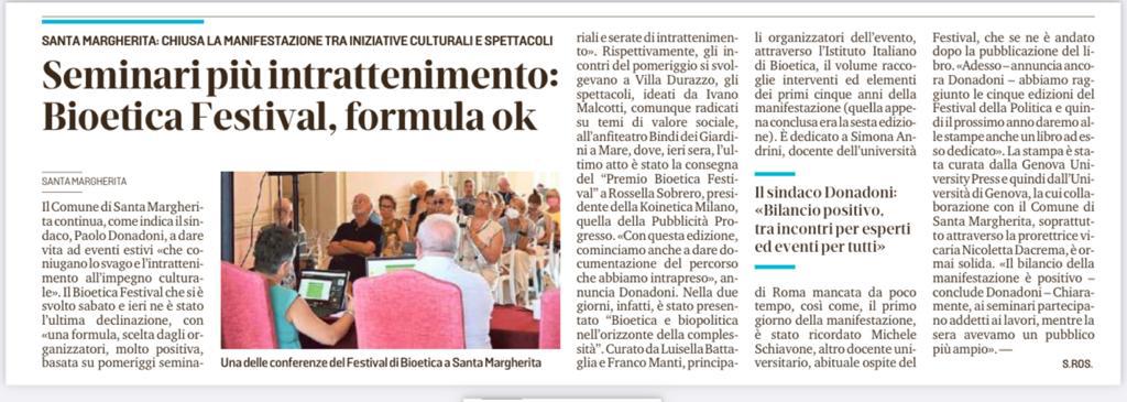 Rassegna stampa SecoloXIX